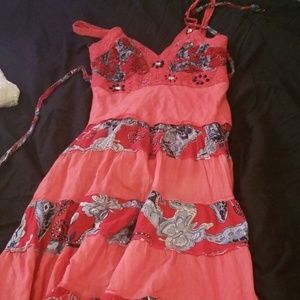 Hand beaded maxi dress